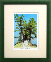 Martin Bouda - Odpočinek na hrázi - grafika